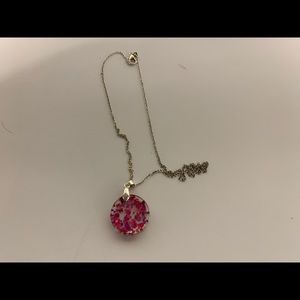 Custom resin charm necklace